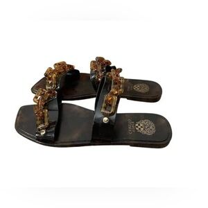 Vince Camuto Women Tortoiseshell and Black Sandal